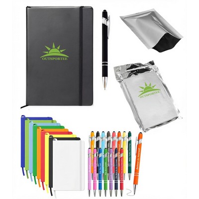 3 Piece Vacpack Journal, Stylus Pen, and Bag Gift Set