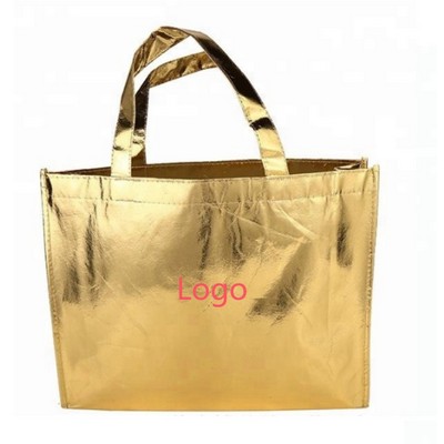 Metallic Poly Pro Shopper Tote