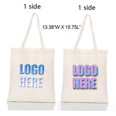 2-Sided Full-color Printed 12oz Cotton Canvas Tote Bag