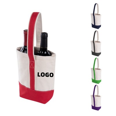 Double Wine Bottle Tote Bag