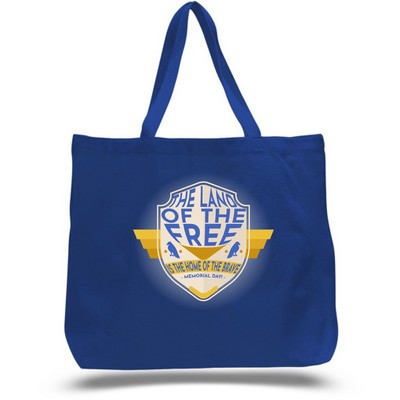 Sublimation 12 oz Poly Canvas Tote Bag -20"W x 15"H x 5"G x