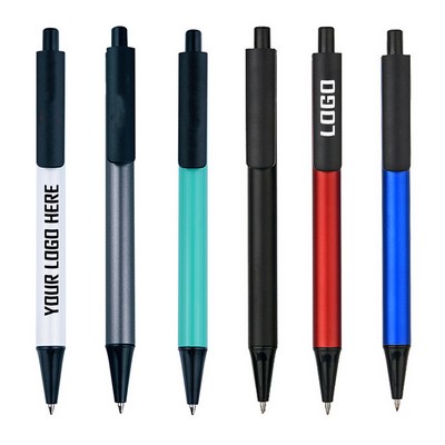 Push Action Aluminum Aluminum Barrel Neutral Pen