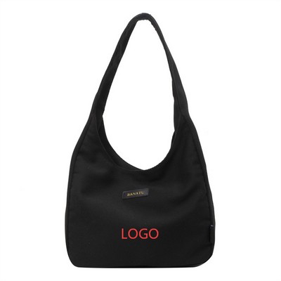 Heavy-Duty Canvas Hobo Tote Bag