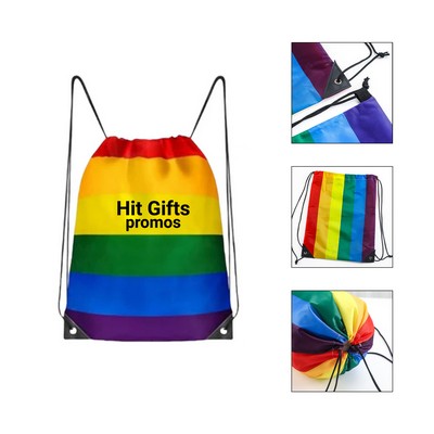 Rainbow Drawstring Bag