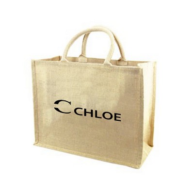 Large Jute Tote Bag