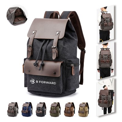 High Capacity Canvas Vintage Backpack