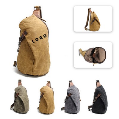 Crossbody Bag: Waxed Canvas Style