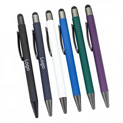 2-in-1 Soft Touch Stylus Ballpoint Pen