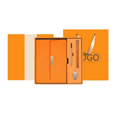 A5 Triple Folding Pouch Design Notebook w/Gift Box