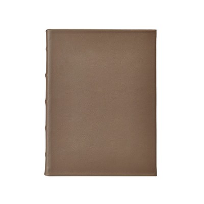9" Large Lined Hardcover Journal w/Traditional Leather Cover