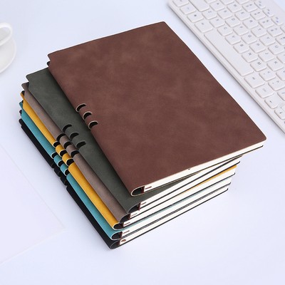 Lined Journal Soft Cover Notebook with Pen Loop