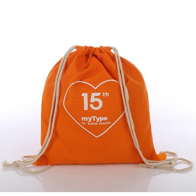 6 Oz Cotton Drawstring Backpacks