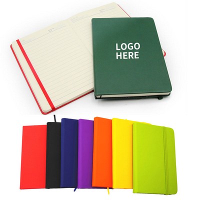 A6 Leather-Bound Journal & Bookmark Set