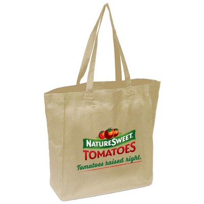 Lightweight Cotton Shopping Bag (13" x 13" x 5")