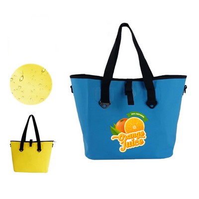 Custom PVC Waterproof Tote Bag For Beach
