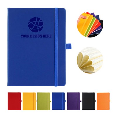 A5 PU Journal Notebook With Pen Holder