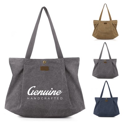 Canvas Large Capacity Tote Bag