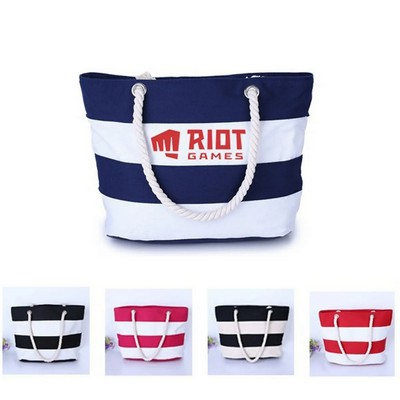 Spacious Cotton Carry Tote