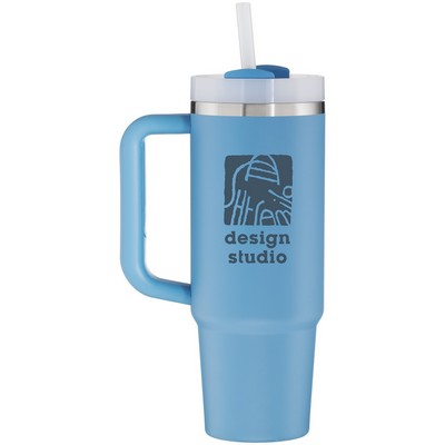 30 oz Stanley Quencher H2.0 FlowState Stainless Steel Water Bottle (Blue Sky)