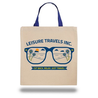 Sublimation 10 oz Poly Canvas Tote Bag - 14" x 14" x