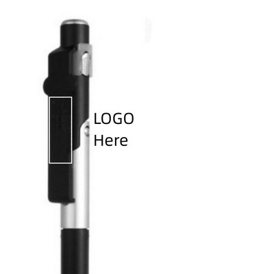 4-in-1 Multi-Function Folding Ballpoint Pen Stylus With LED Light