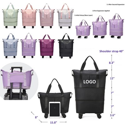 Durable Expandable Carry-On with Smooth Spinner Wheels