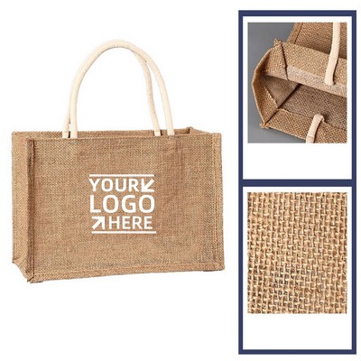 Custom Personalized Jute Tote