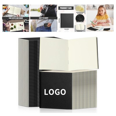 24 Sheets 4 x 4" Cute Colorful Memo Notepads Sketchbook Blank Journals