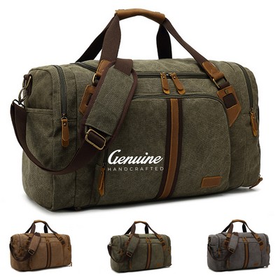 Waxed Canvas Luggage Bag
