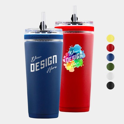 26 oz Ice Shaker® Stainless Steel Insulated Flex Straw Bottle
