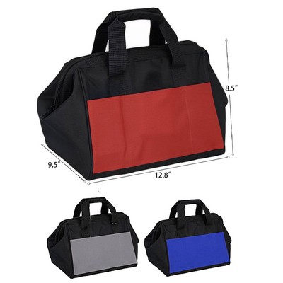 Two-Tone Polyester Multi-Function Tool Bag with Handle