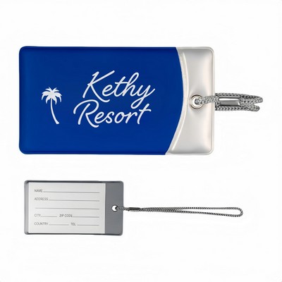 PVC Luggage Tag w/ Nylon Strap
