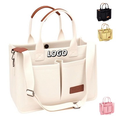 Canvas Laptop Tote Bag