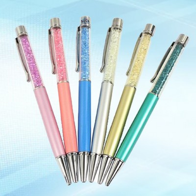 Crystal Ballpoint Pen with Diamond Topping for Sparkling High-Class Writing Experience