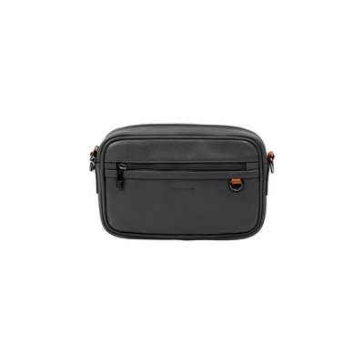 Champs Luggage Black Onyx Collection Leather Crossbody Bag Size One Size