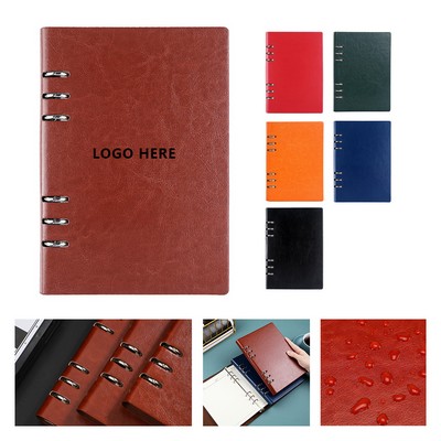 Premium A5 Spiral Notebook - PU Leather & Paper
