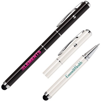 3-in-1 Stylus, Ballpoint Pen, & Laser Pointer (Screen Printed)