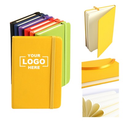 A6 Small Hard Cover PU Notebook