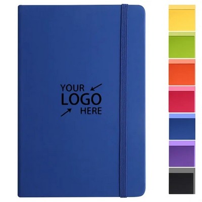 A5 PU Leather Ruled Writing Journal Notebook