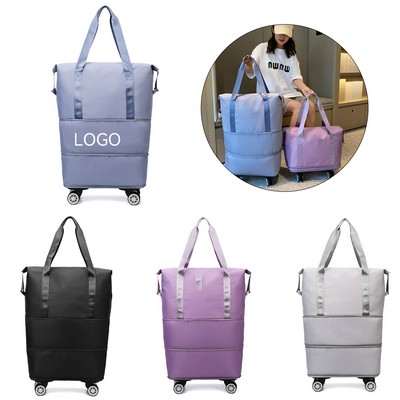 Expandable Wheels Duffel Bag