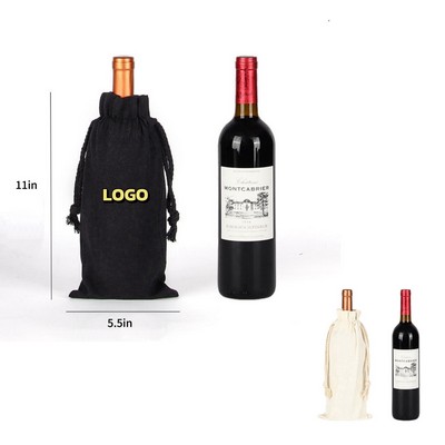 Canvas Wine Tote Bag