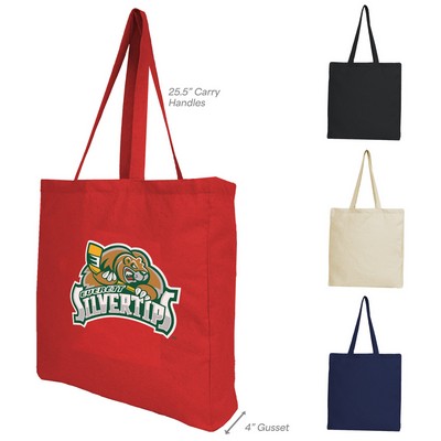 Gusseted 6oz Cotton Tote