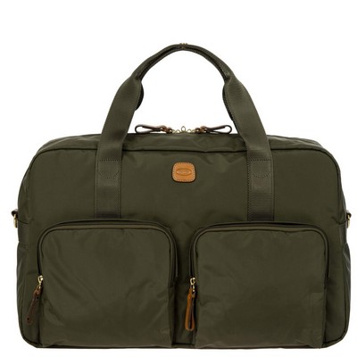 Bric's® 18" X-Bag Boarding Olive Green Duffle Bag w/Pockets