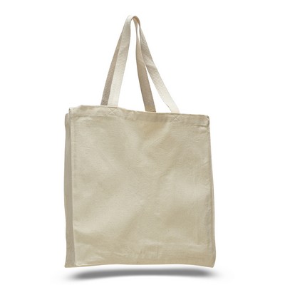 Cotton Canvas Gusset Tote