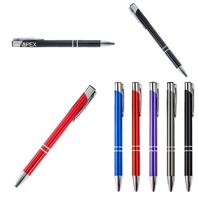 Long Lasting Retractable Ballpoint Pen