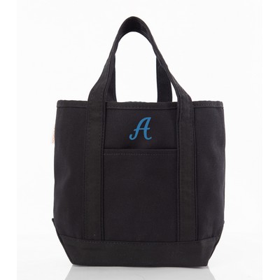 Handy Open Top Tote Solid Black