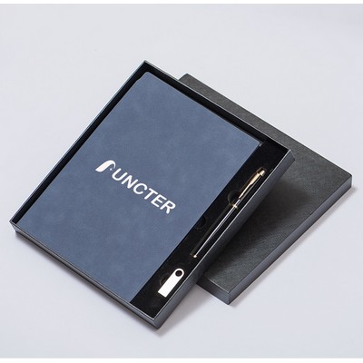 B5 PU Lined Luxury Notebook Journals Notepad Set