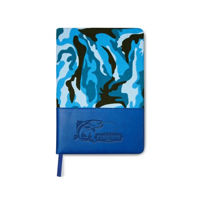Hardcover Camo Canvas Journal Notebook 5.78" X 8.35"