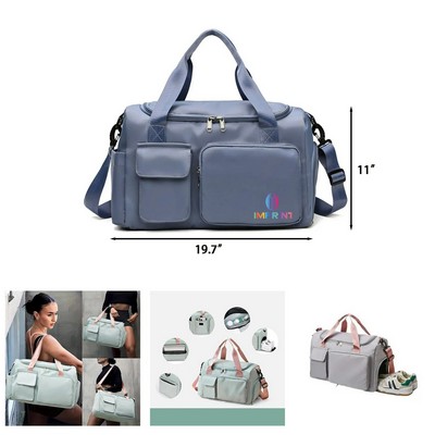 Travel Duffel Bag with Shoe Pocket