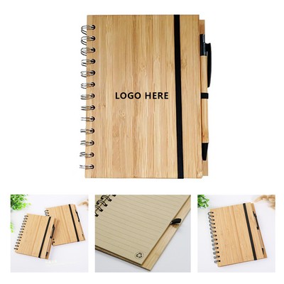 Sustainable Bamboo Notebook Set
